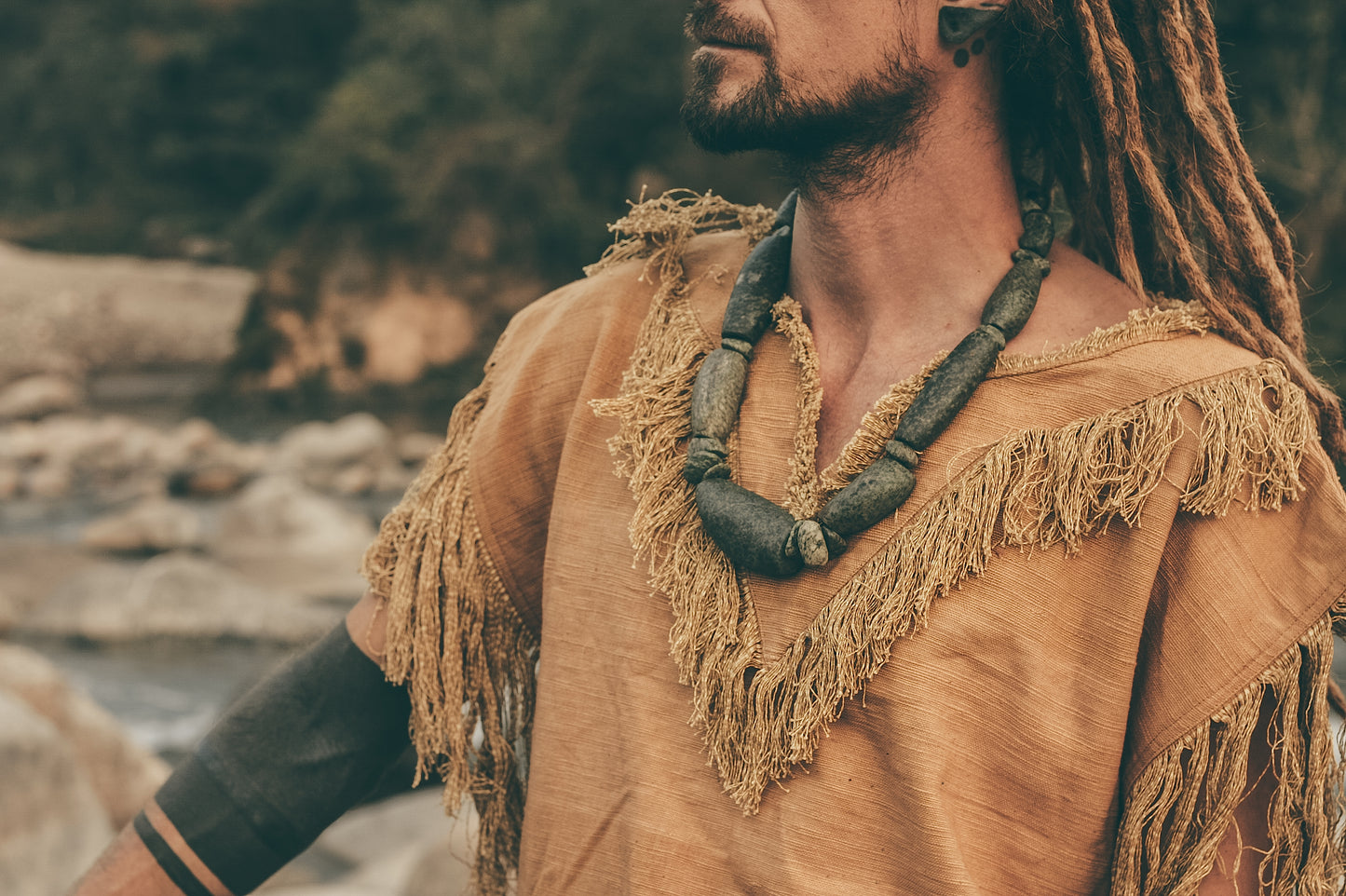 Native Spirit Sleeveless Shirt ~ Handwoven Khadi Cotton