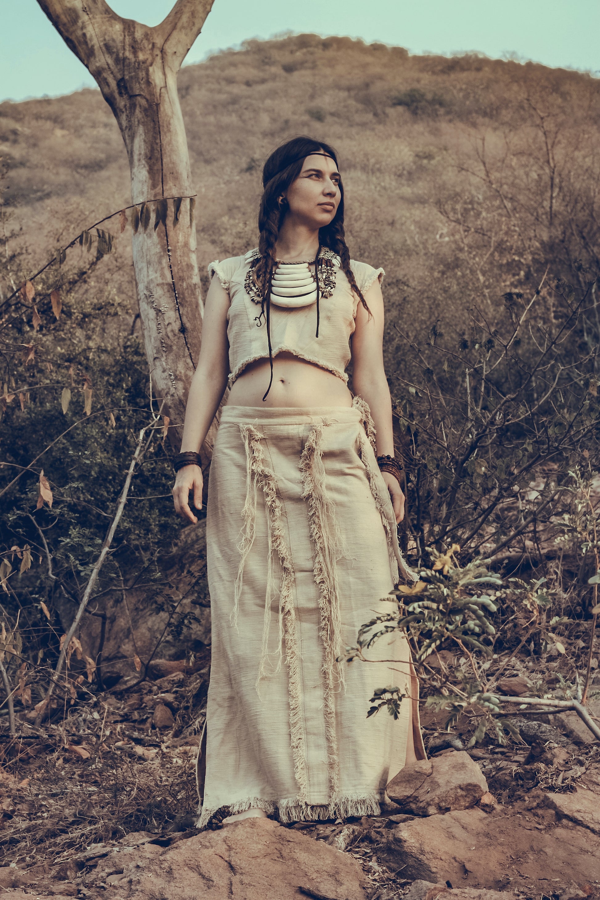 White River Skirt ~ Handwoven Khadi Cotton