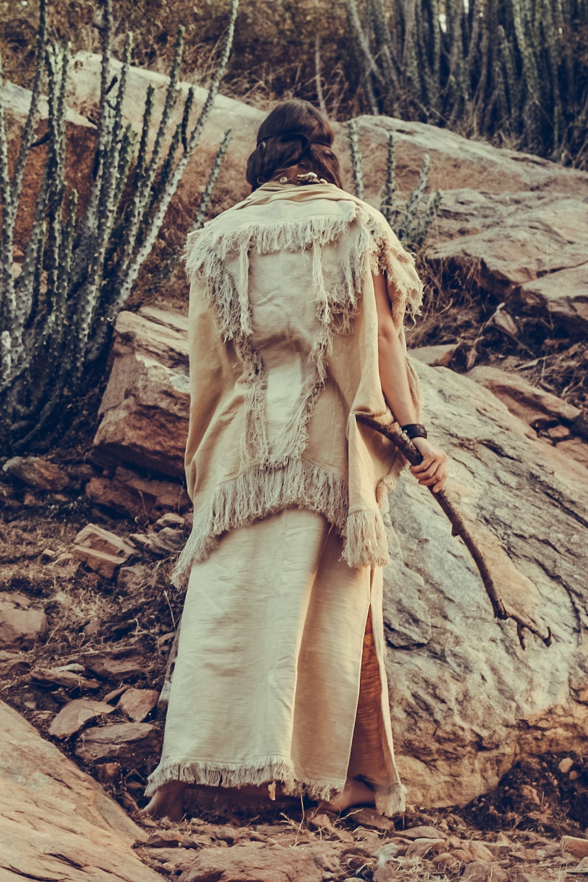 White River Skirt ~ Handwoven Khadi Cotton