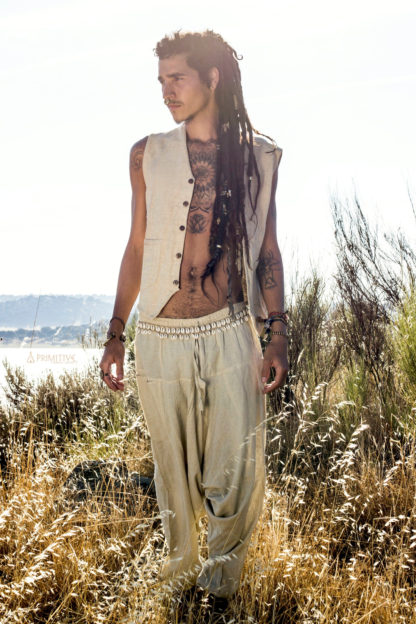 Single Layer Vest »» Handwoven Raw Silk