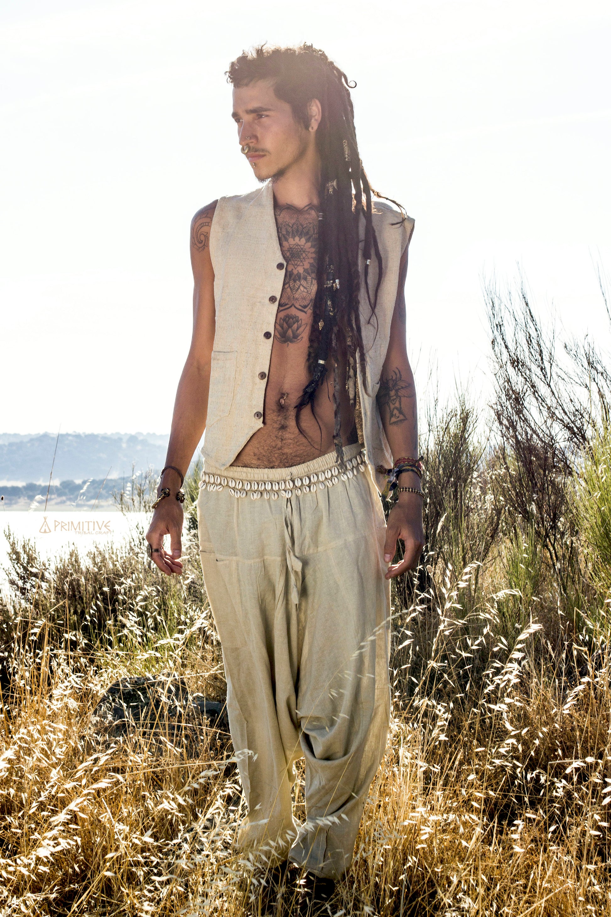 Single Layer Vest »» Handwoven Raw Silk