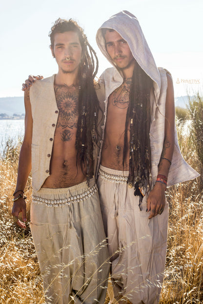 Single Layer Vest »» Handwoven Raw Silk