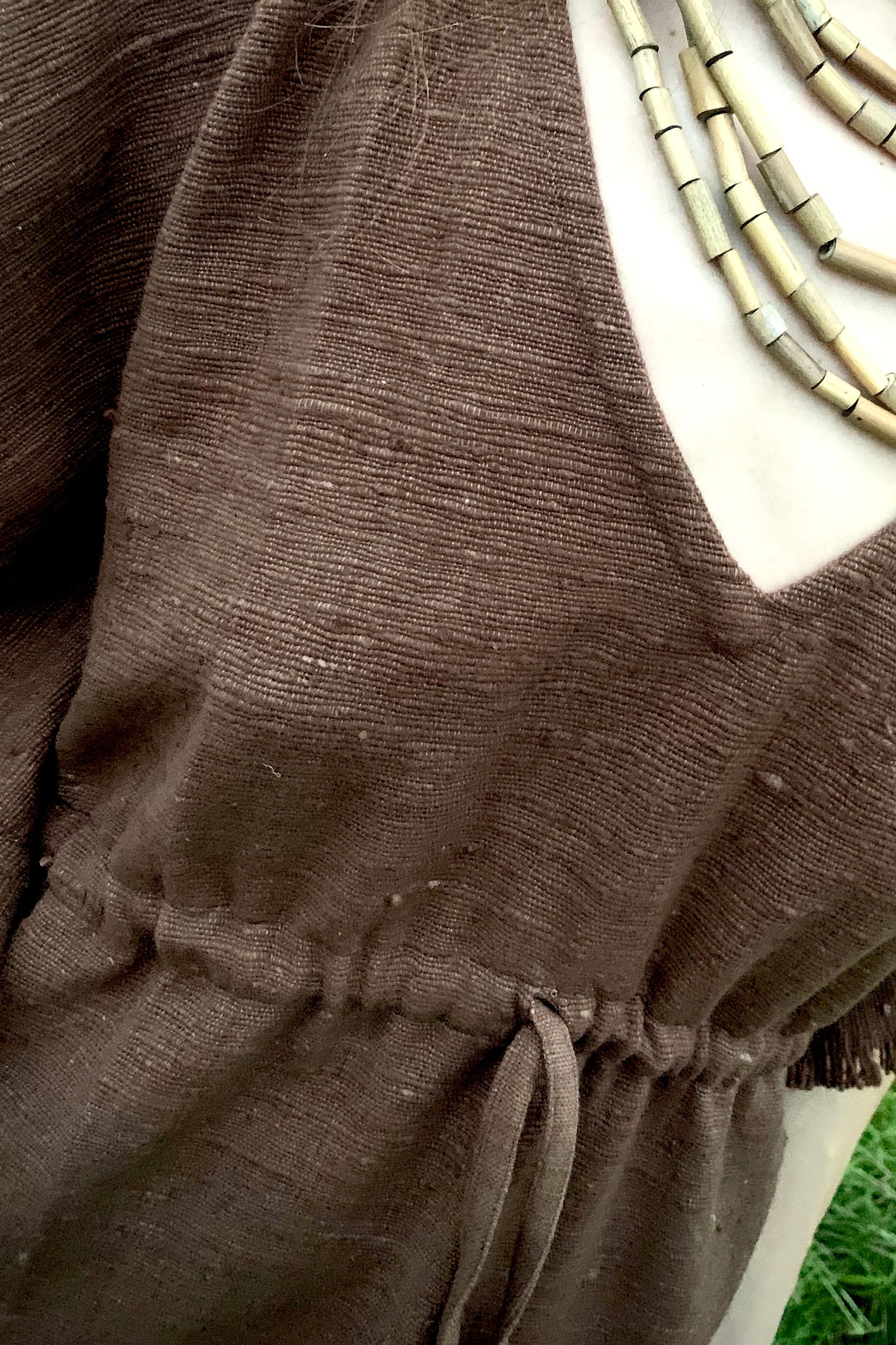 20% OFF ~ Block Print Kaftan ⋙ Thick Khadi Cotton