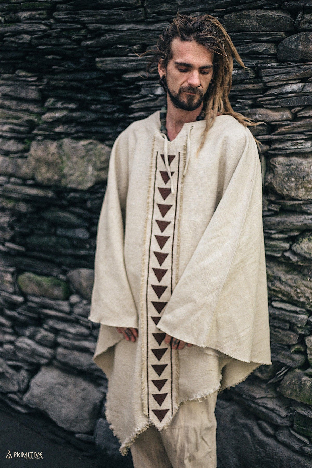 Tribal Arrows Poncho ⋙ Linen