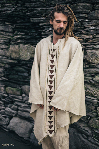 Tribal Arrows Poncho ⋙ Linen