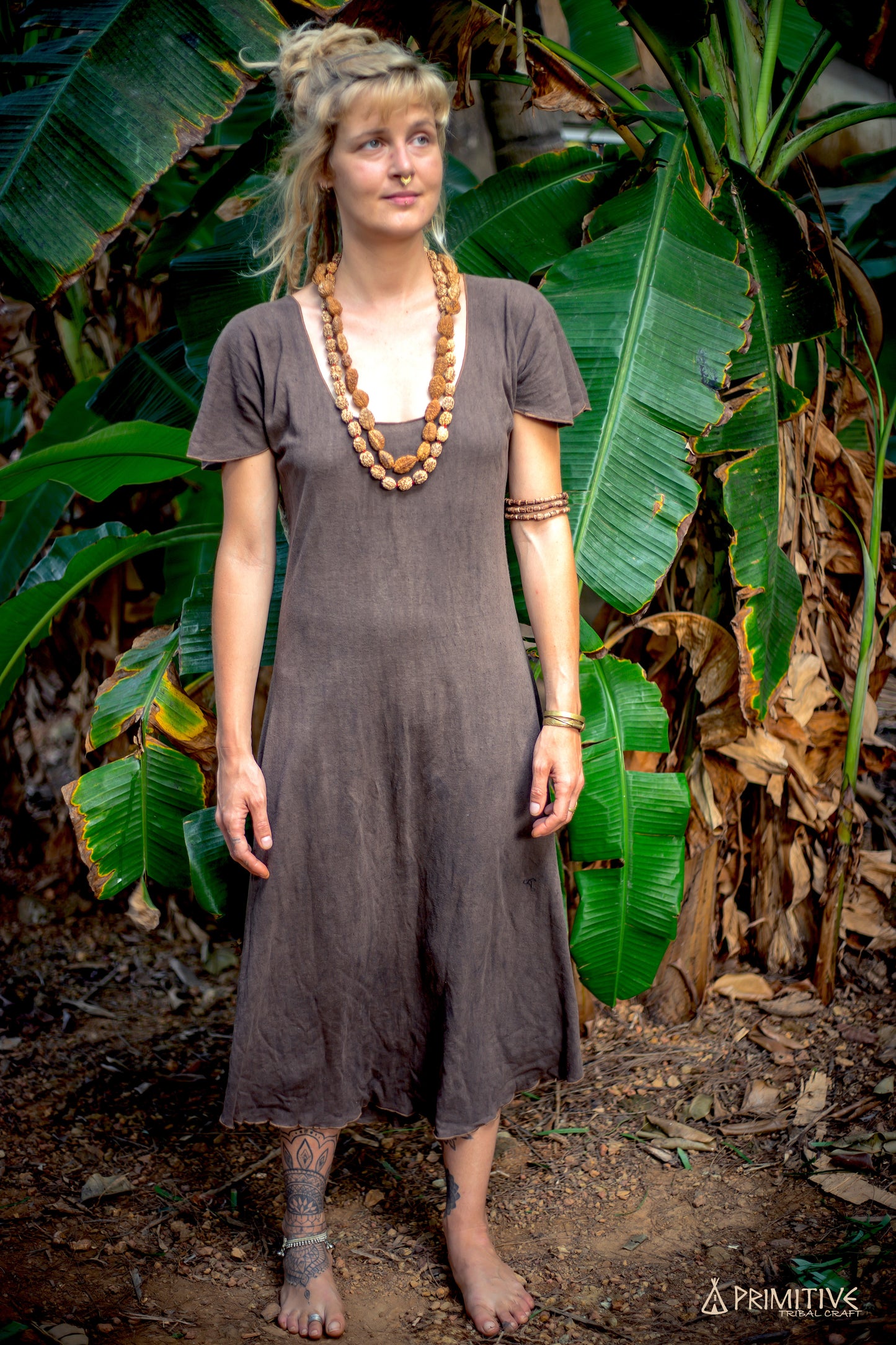 Jasmin Dress ⫸ Organic Raw Hemp Cotton ⫸ Herbal Dye