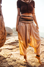 3/4 Harem Pants ⋙ Natural Cotton
