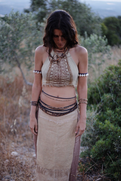 Karnataka Tribal Shell Anklet • Armband • vintage tribal