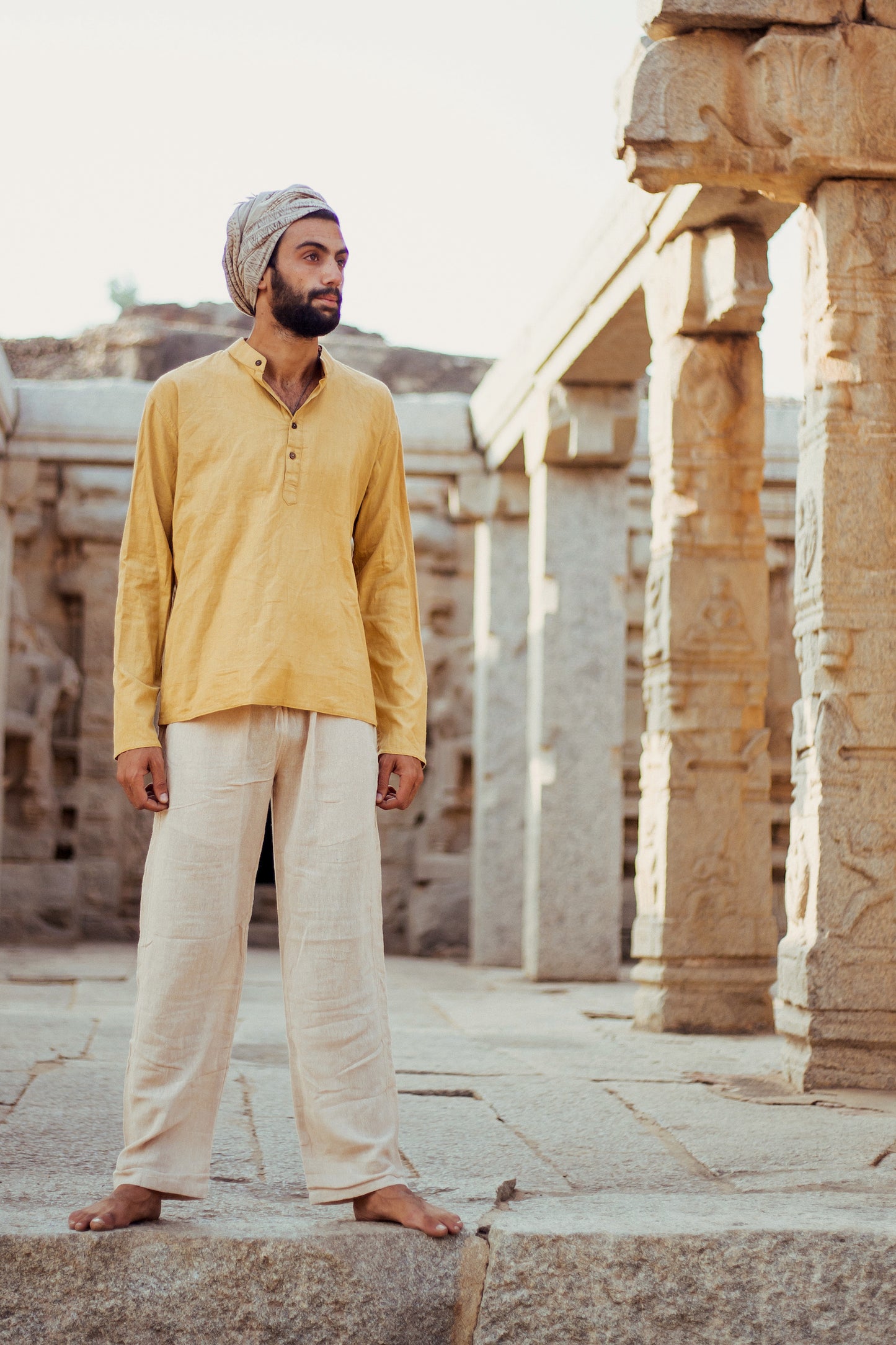 Short Kurta ⫸ Handwoven Khadi Cotton