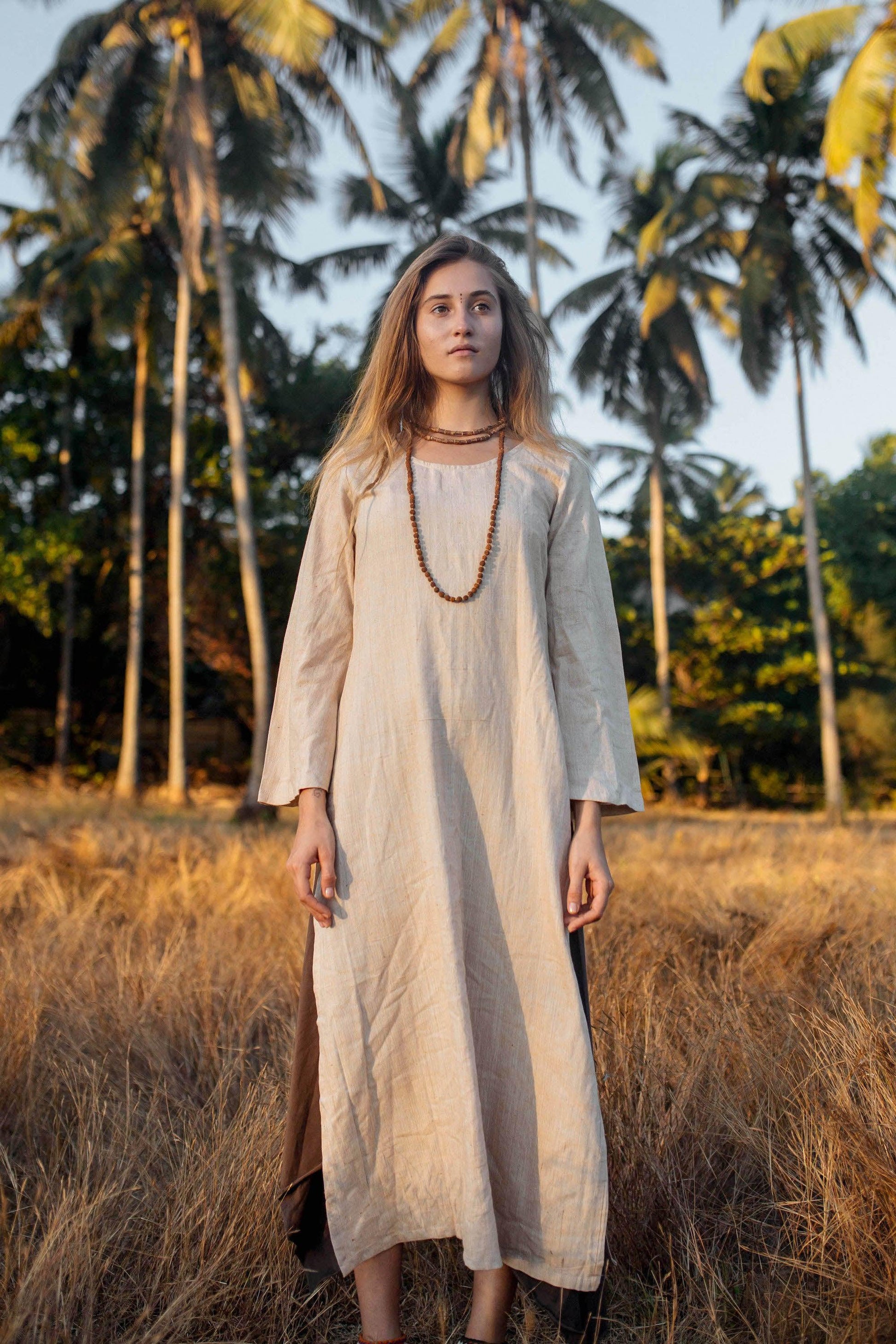Long Sleeve Kurta Dress ⋙ Organic Cotton