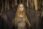 Brown Wild Himalayan Nettle Shawl ~>> Black Walnut Dye