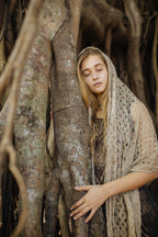Nettle Yarn Shawl ~ Knitted Himalayan Nettle ~