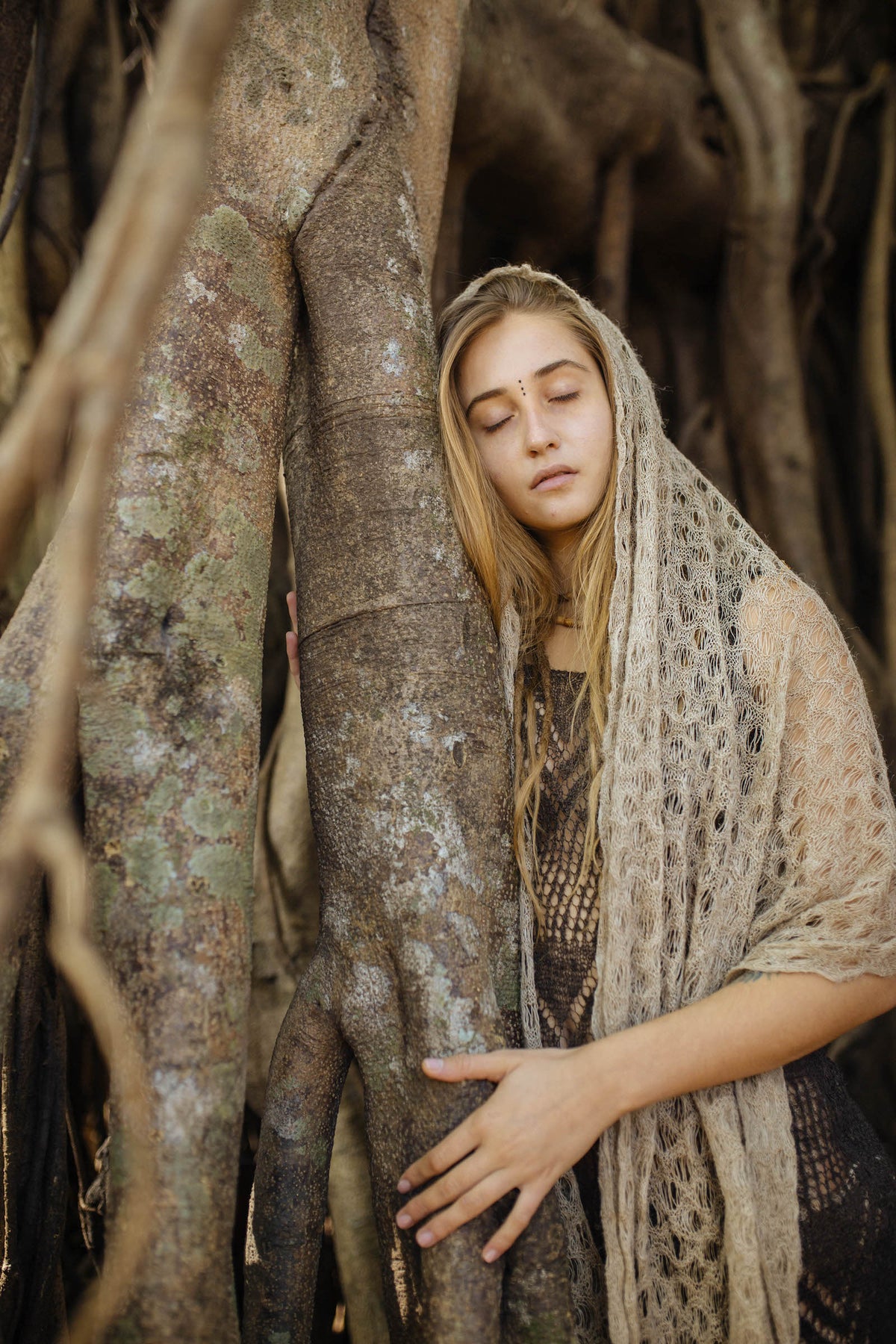 Nettle Yarn Shawl ~ Knitted Himalayan Nettle ~