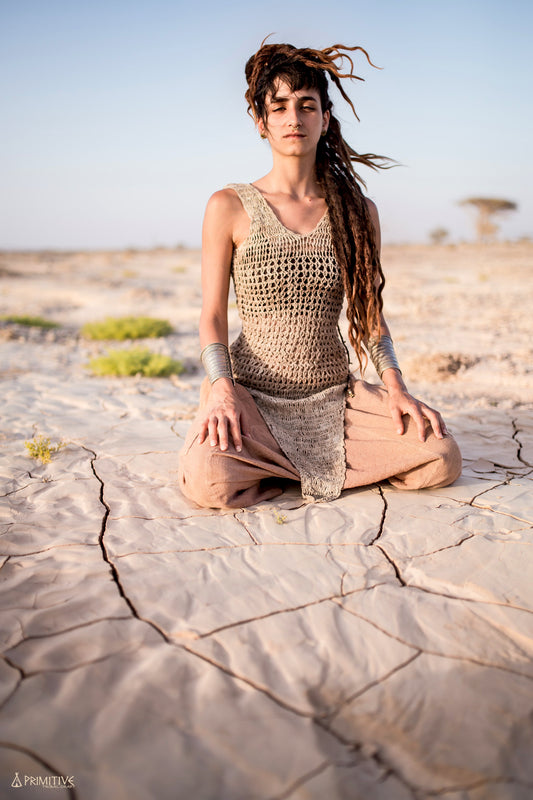 Pointy Nettle Yarn Dress ~>> Wild Himalayan Nettle Yarn