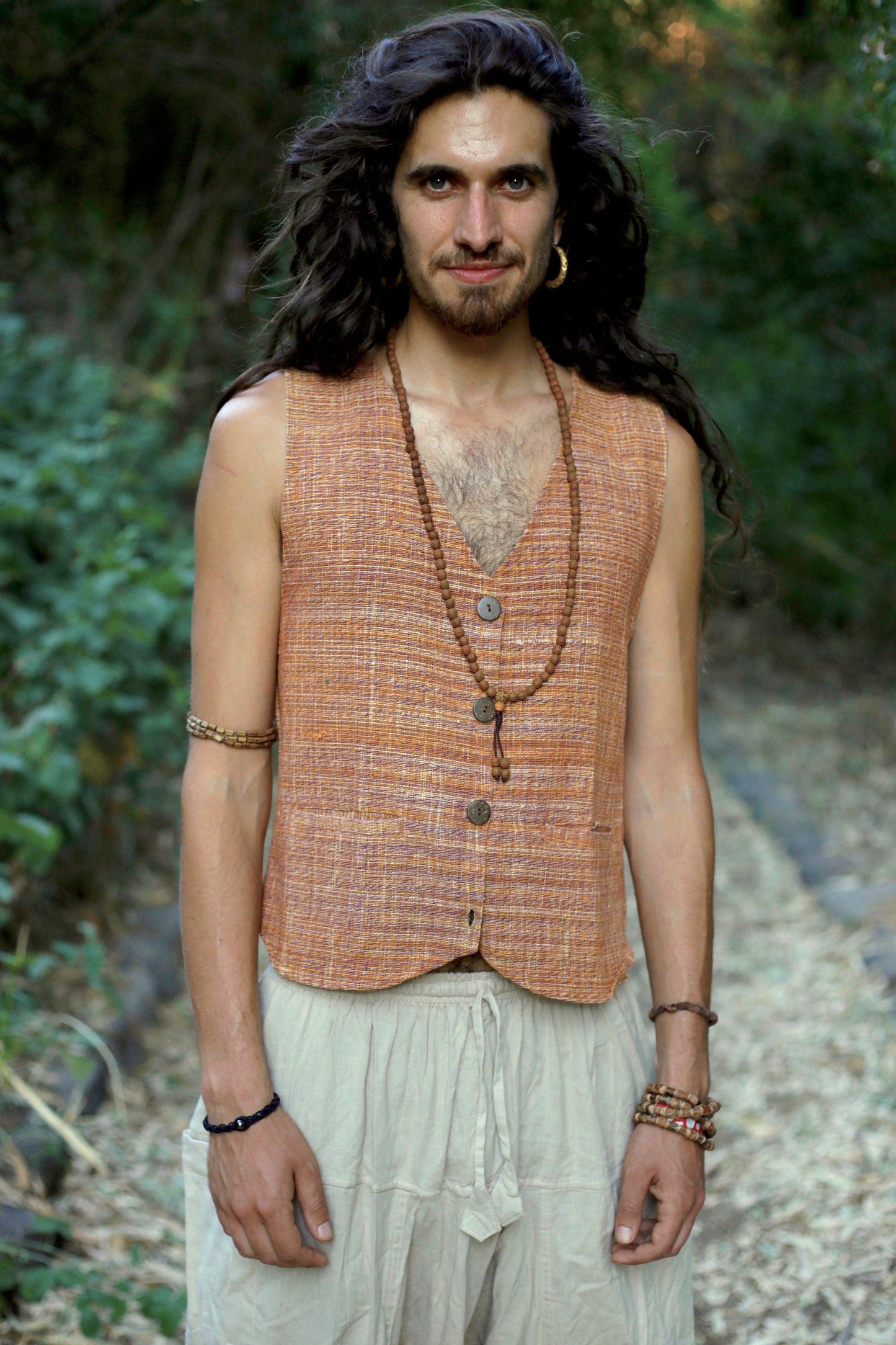 Single Layer Vest ⫸ Handwoven Khadi Cotton