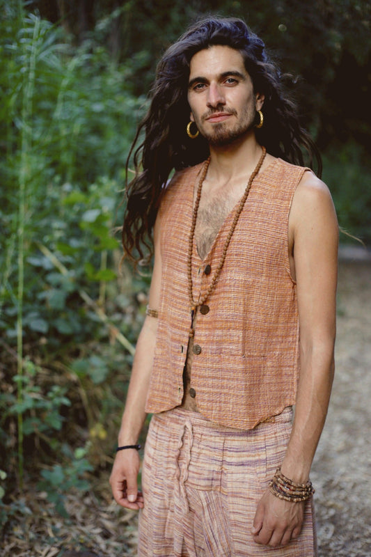 Single Layer Vest ⫸ Handwoven Khadi Cotton