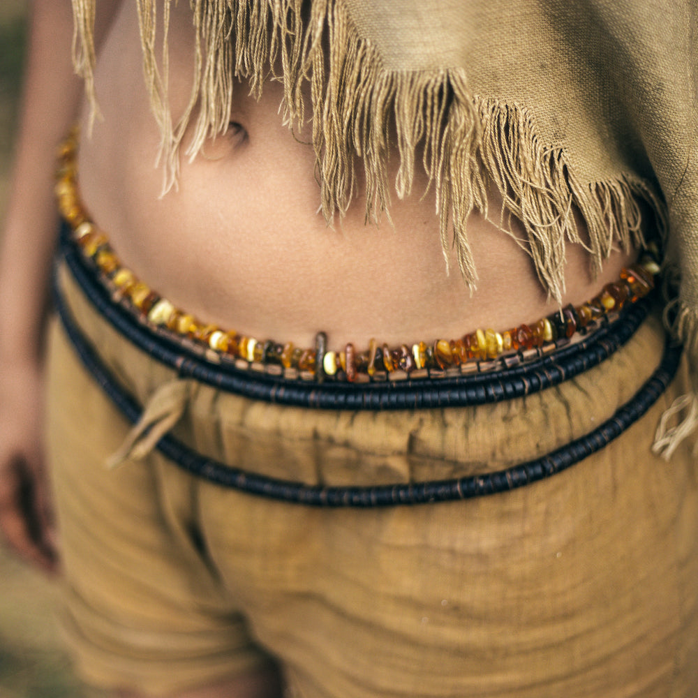 Beaded Hippie belt Boho Beaded Rope Belt – Hipster Row main image 3