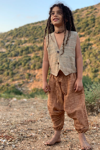 Children Harem Pants ⋗๑ Handwoven Khadi Cotton ⋗๑ PACK of 3
