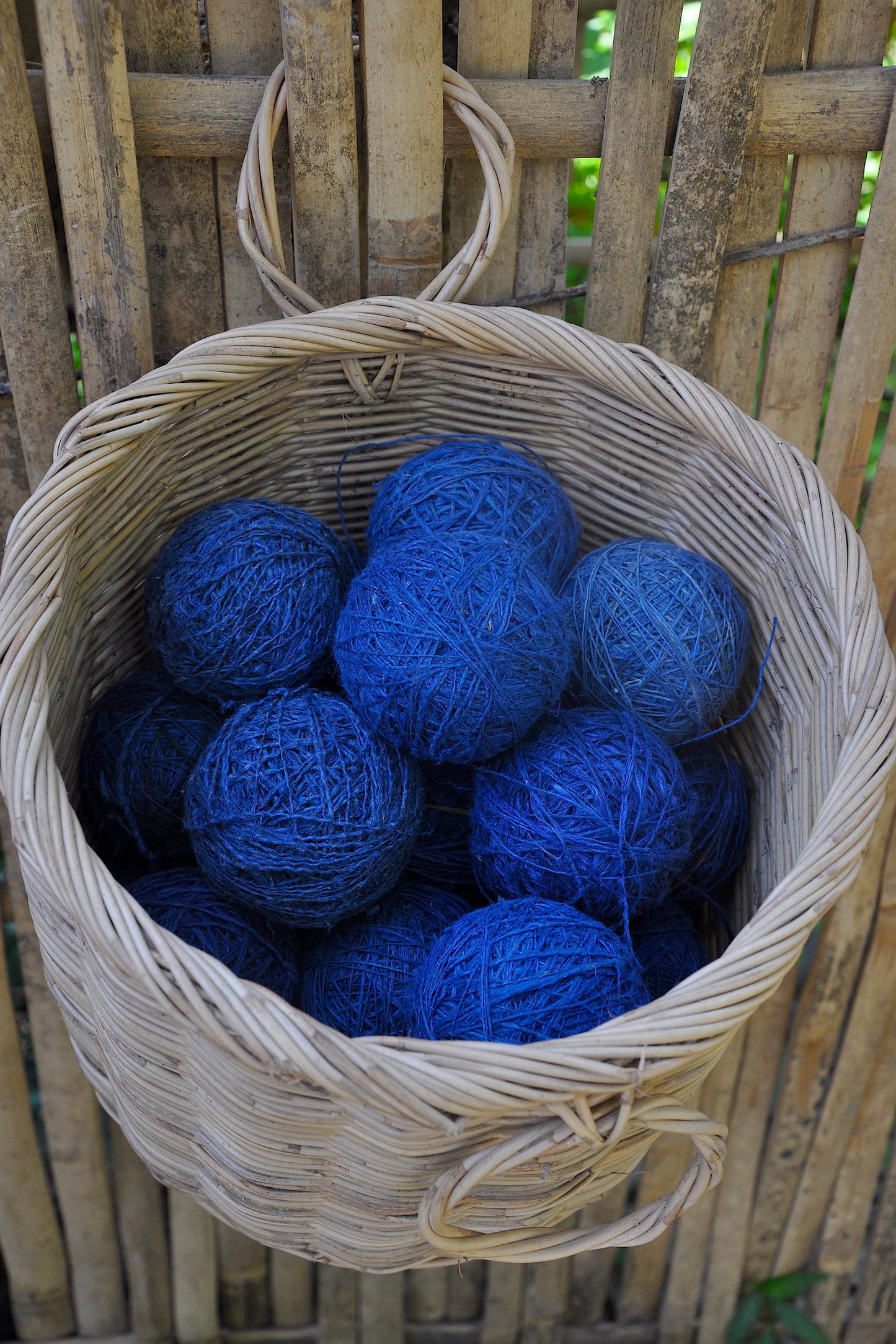 Indigo Dyed Yarn Roll ⋙ Handmade Hemp