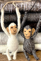 Earth Felt ๑ Hand Felted Raw Wool Mats ๑ SET of 5 Natural Wool Shades