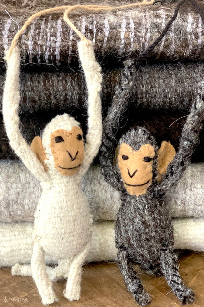 Earth Felt ๑ Hand Felted Raw Wool Mats ๑ SET of 5 Natural Wool Shades