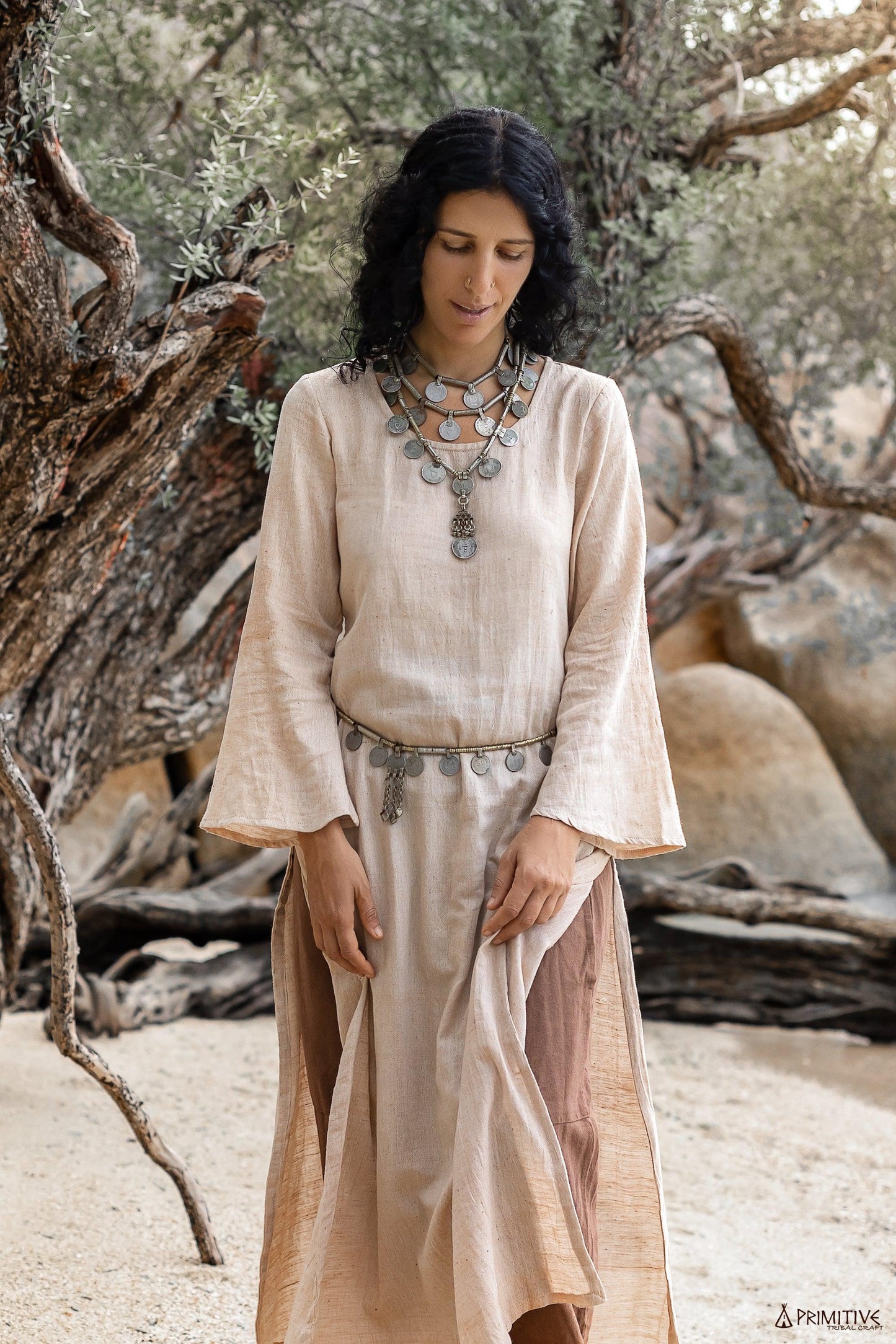 Long Sleeve Kurta Dress ⋙ Organic Cotton