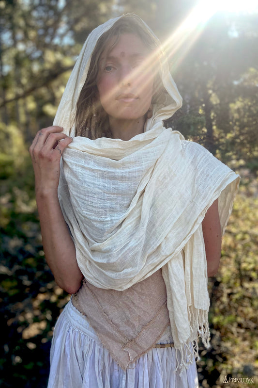 Natural Cotton Scarf ⋙⋘