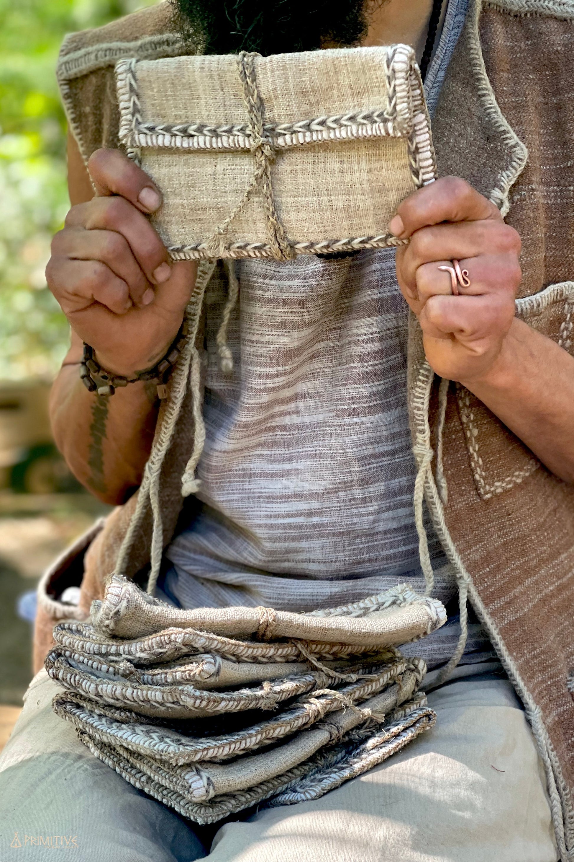 Hand Stiched Himalayan Hemp Wallet ⋙⋘