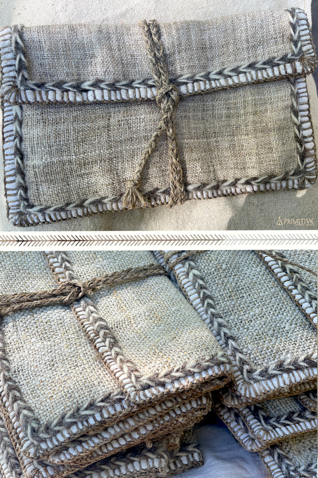 Hand Stiched Himalayan Hemp Wallet ⋙⋘