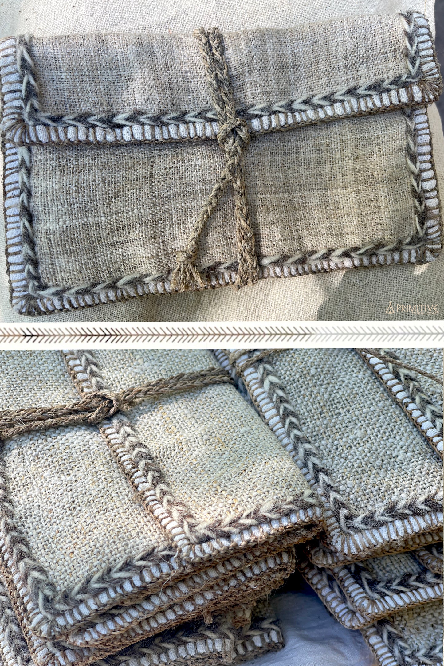 Hand Stiched Himalayan Hemp Wallet ⋙⋘