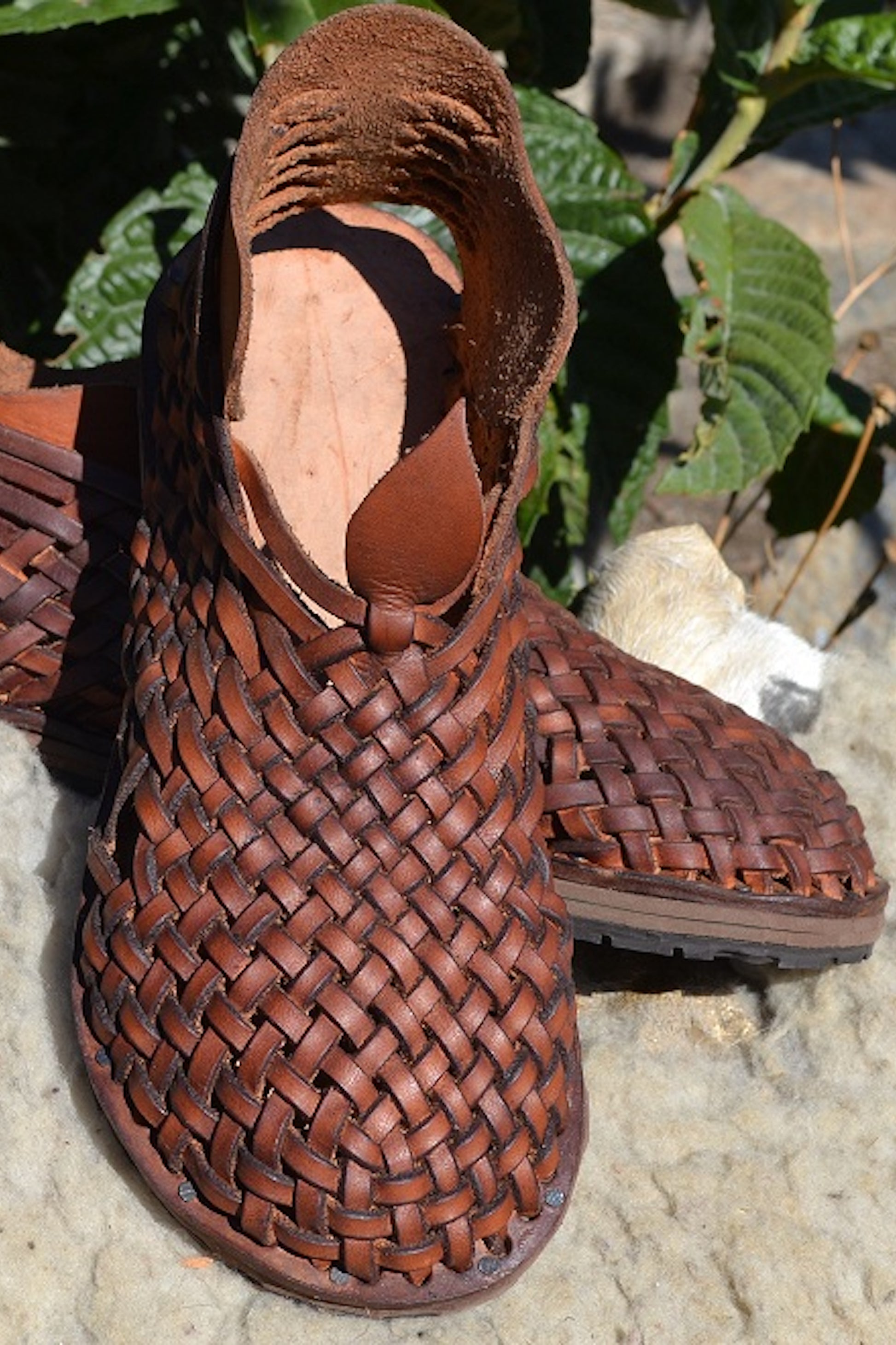 Traditional Woven Leather Shoes