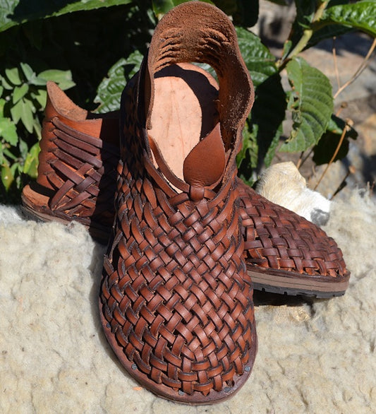 Traditional Woven Leather Shoes