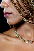 Tribal Brass Beaded Arrows Necklace