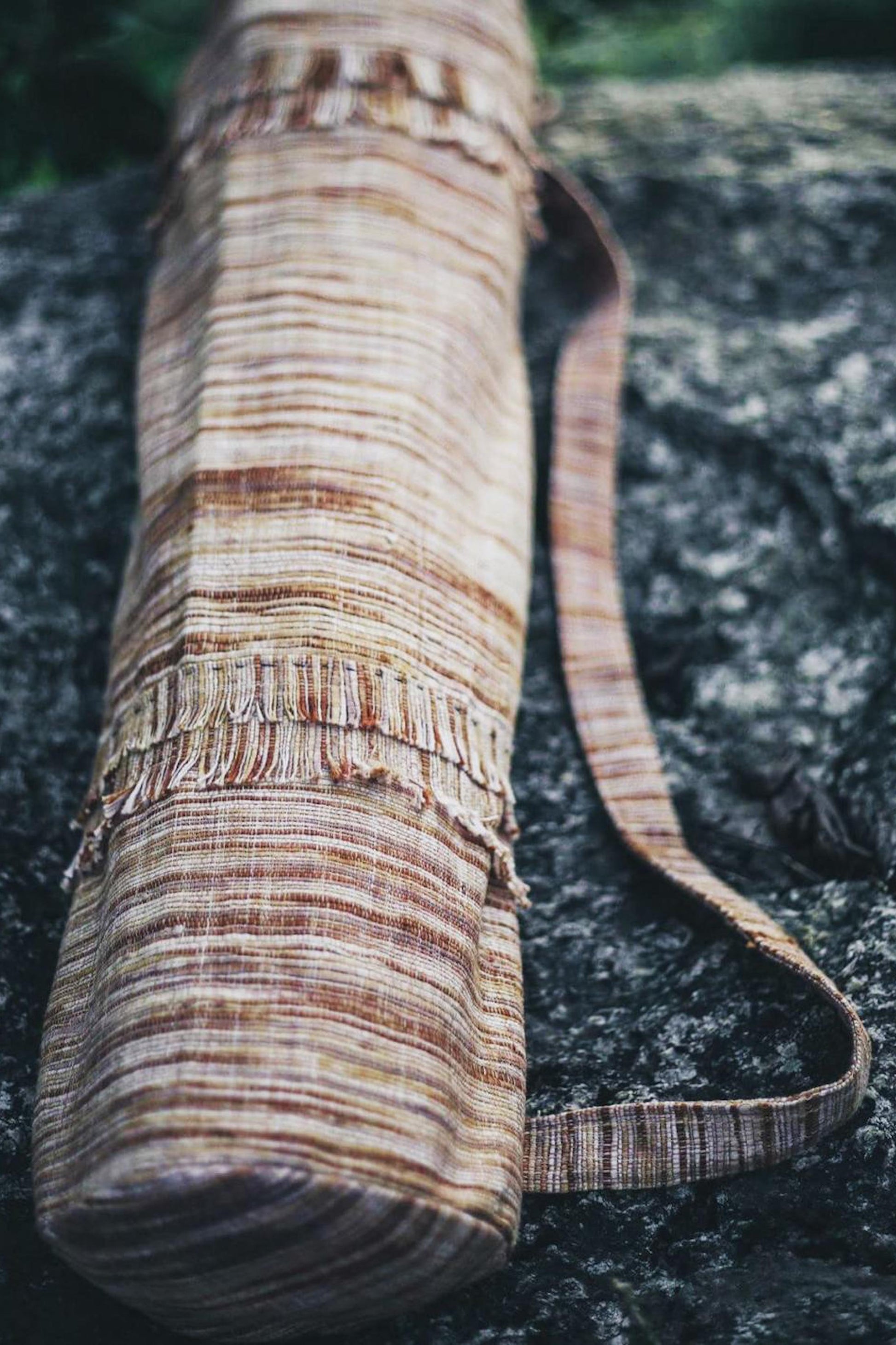 Yoga Mat Bag ॐ Handwoven Khadi Cotton