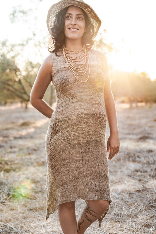 Pointed Nettle Yarn Dress ~>> Himalayan Nettle Yarn