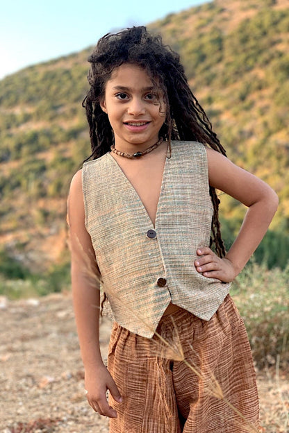 Children Vest ⋗⋙ Handwoven Khadi Cotton