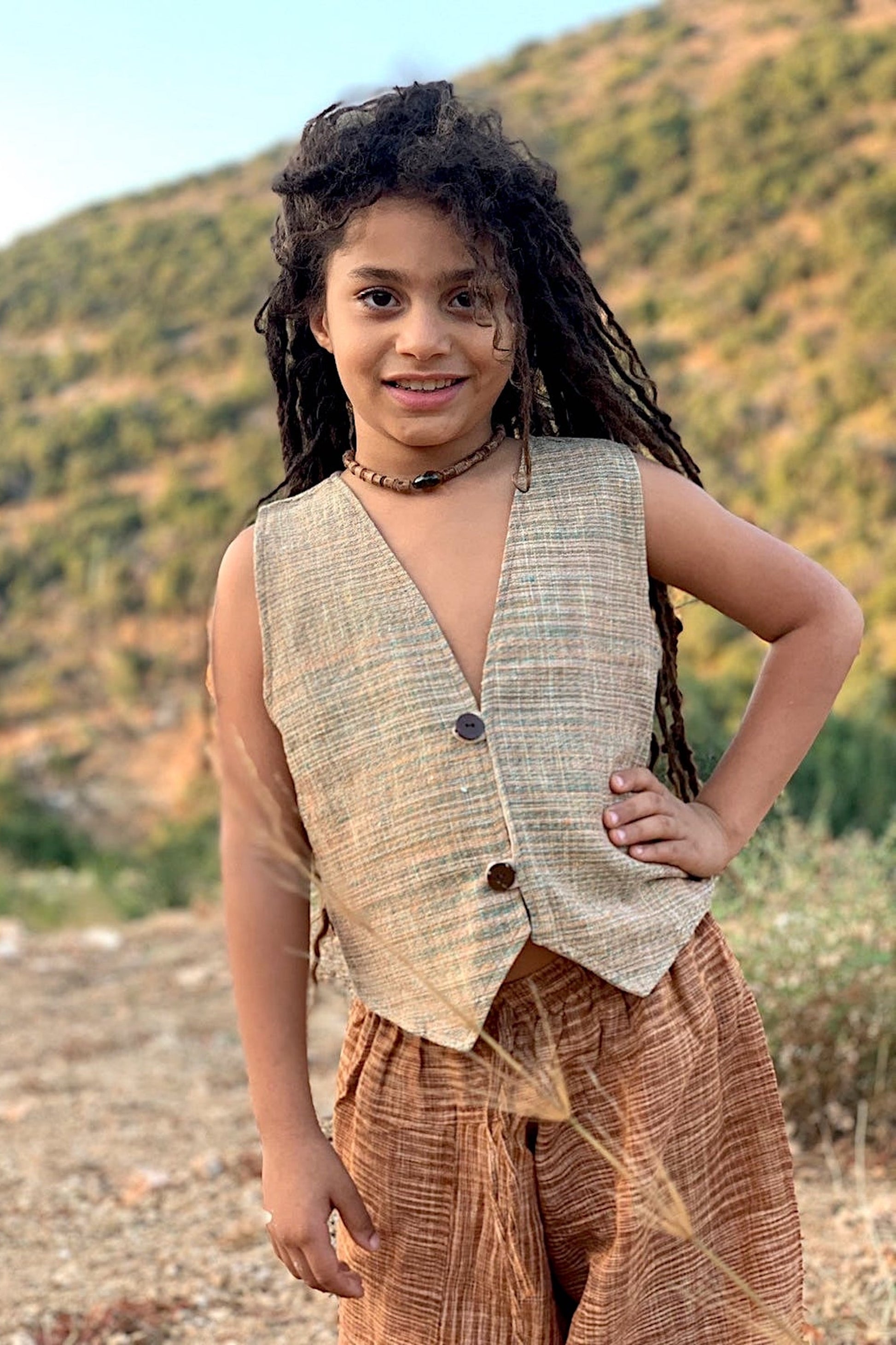 Children Vest ⋗⋙ Handwoven Khadi Cotton