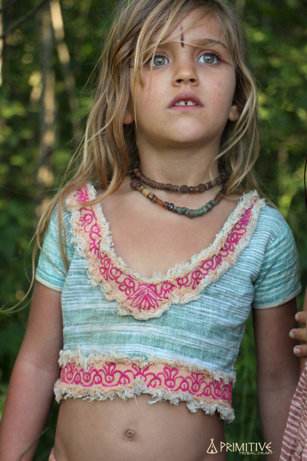 Tribal Sari Top For Girls ⋙ with Hand Embroidery ⋘
