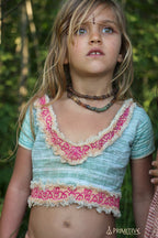 Tribal Sari Top For Girls ⋙ with Hand Embroidery ⋘