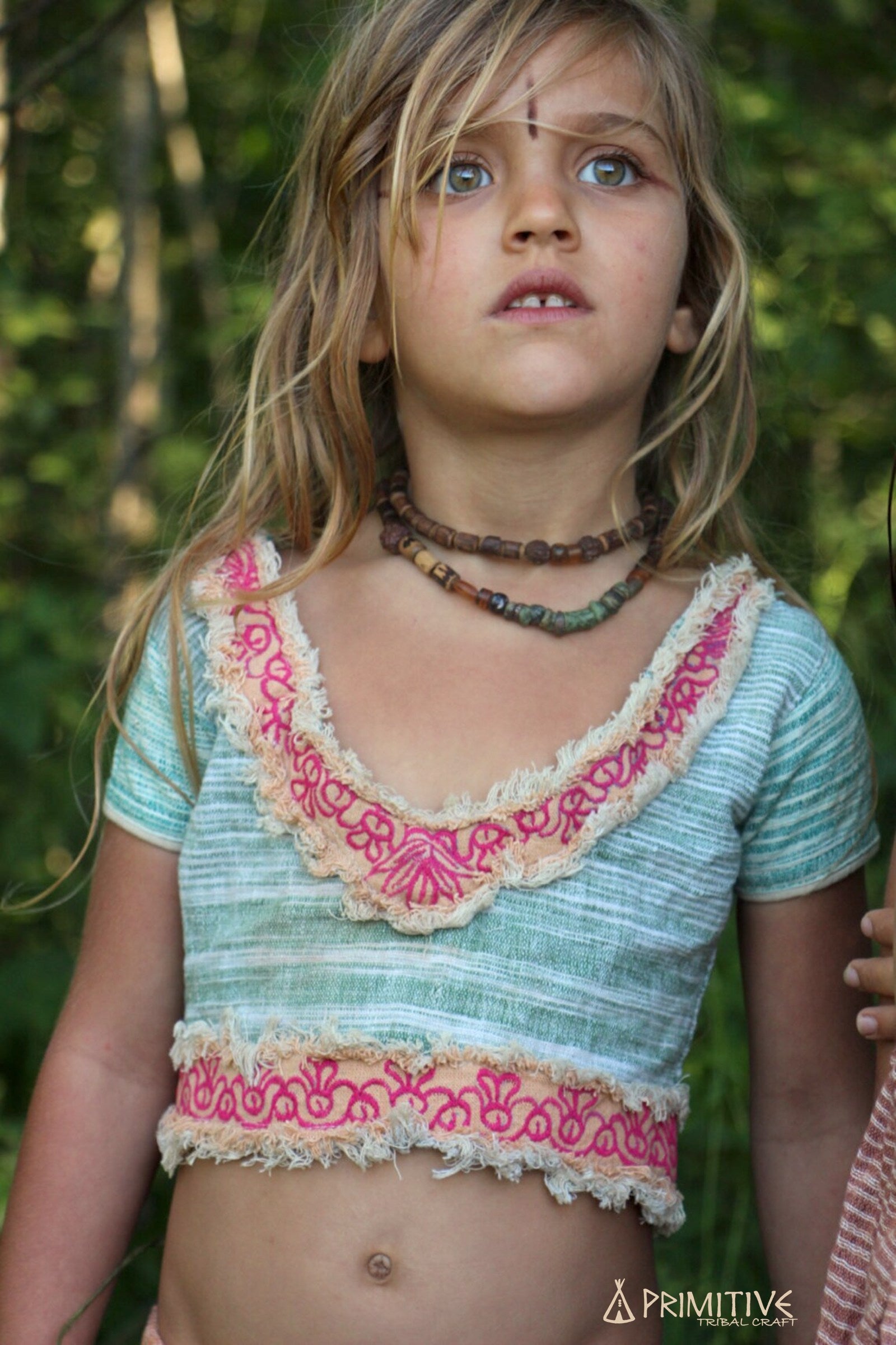Tribal Sari Top For Girls ⋙ with Hand Embroidery ⋘