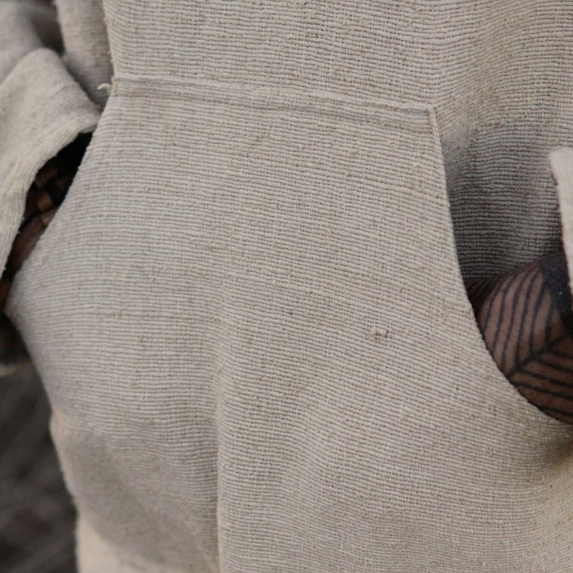 Shirt with Hoodie ~ Handwoven Raw Silk