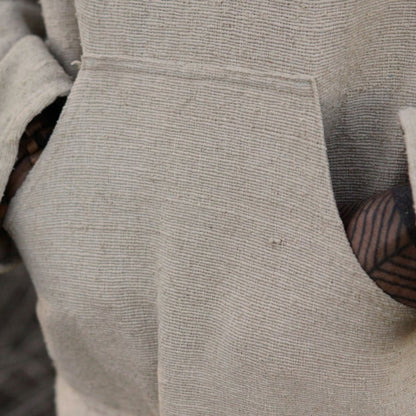 Shirt with Hoodie ~ Handwoven Raw Silk