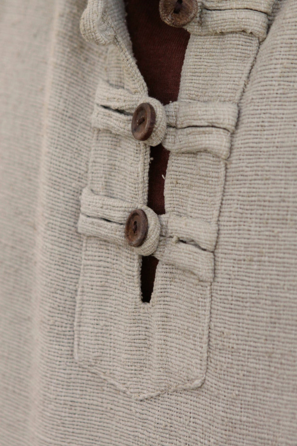 Shirt with Hoodie ~ Handwoven Raw Silk