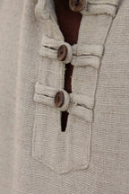 Shirt with Hoodie ~ Handwoven Raw Silk