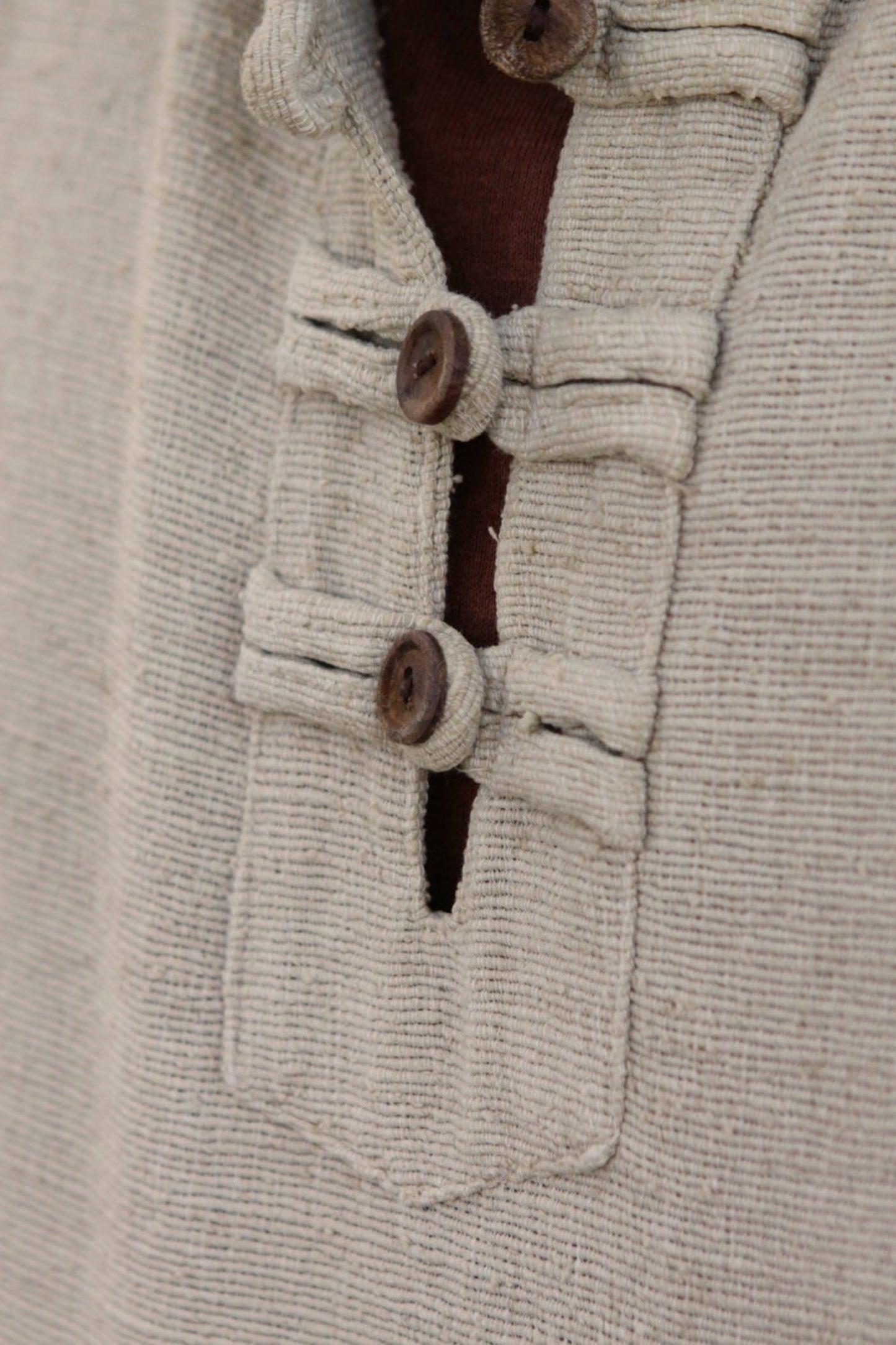 Shirt with Hoodie ~ Handwoven Raw Silk