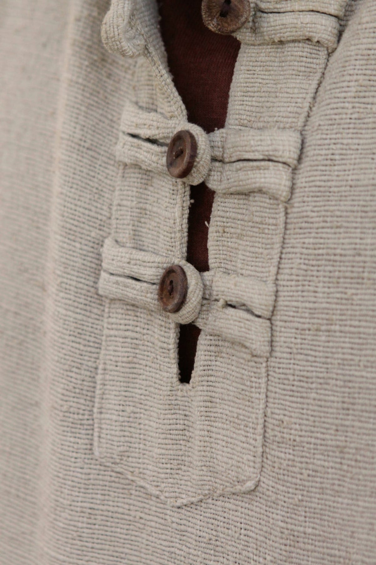Shirt with Hoodie ~ Handwoven Raw Silk