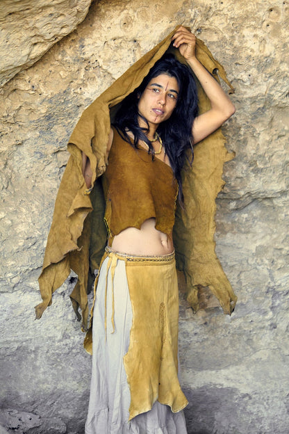 Natural Hand made Deer Hide ~ Ethical Leather ~