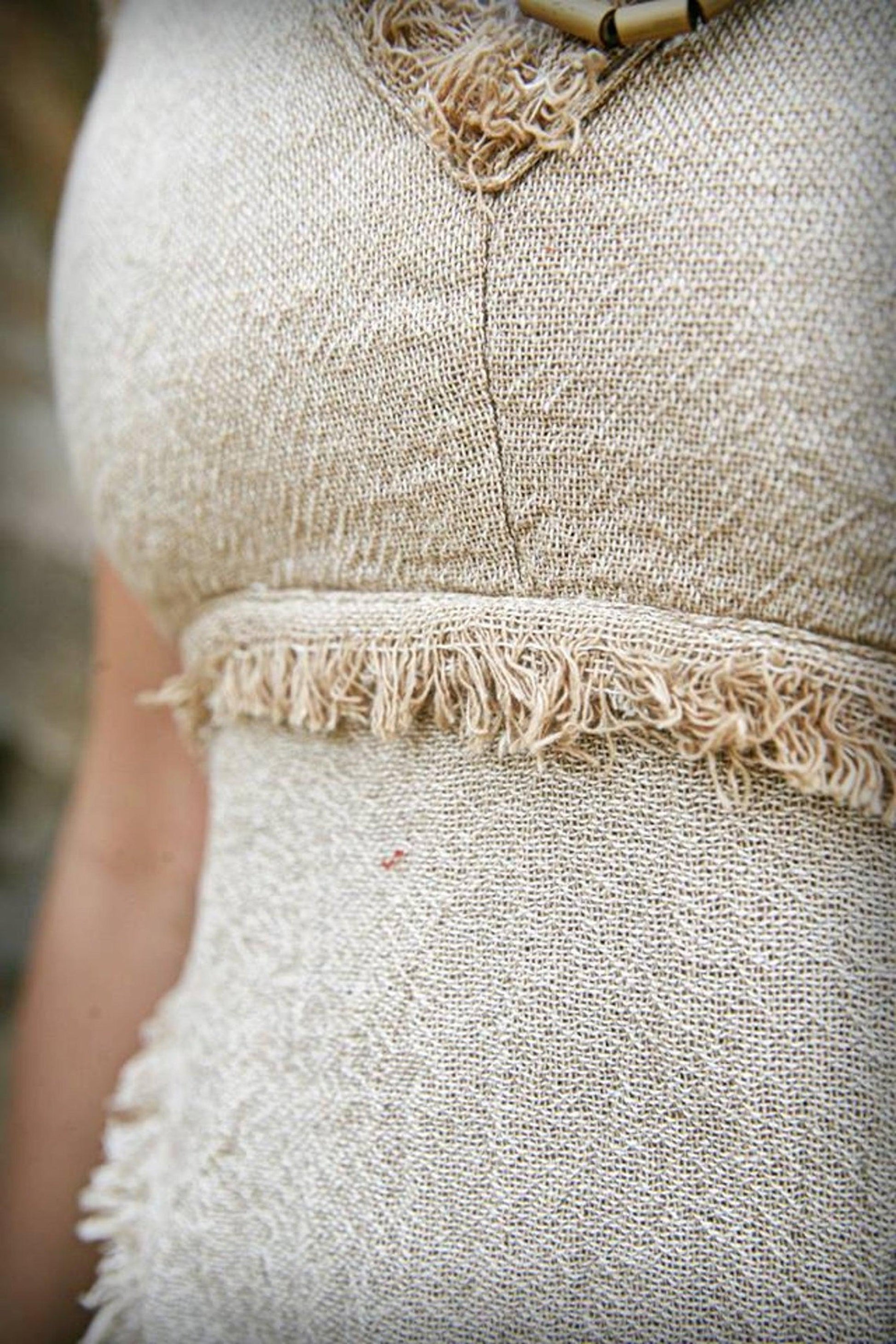 Earth Frayed Top ⋙ Natural Cotton