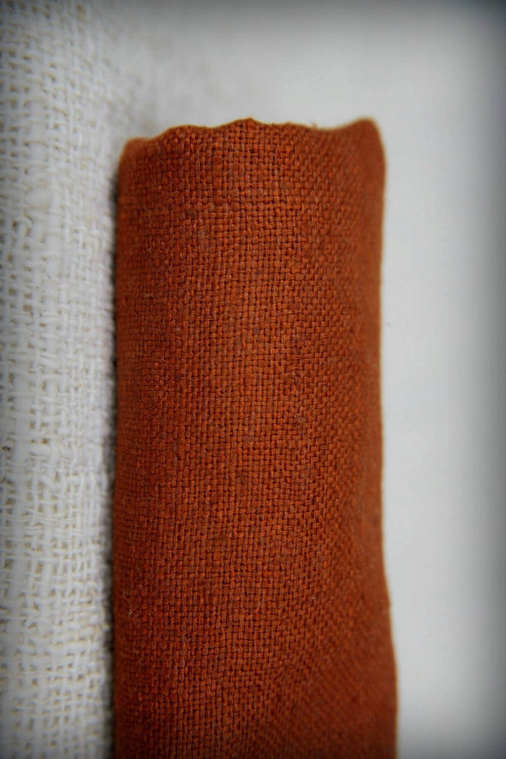 Sleeveless Long Maroon Dress ⋙ Handwoven Raw Silk