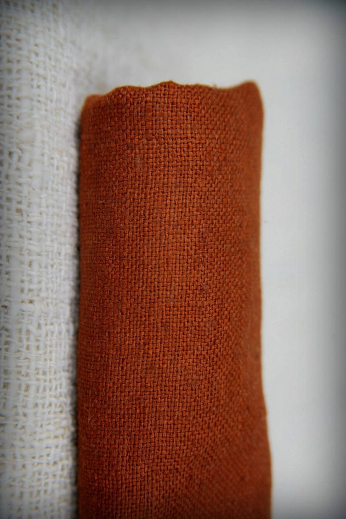 Sleeveless Long Maroon Dress ⋙ Handwoven Raw Silk